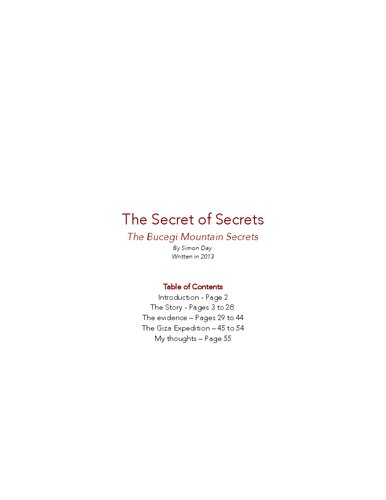 The secret of secrets, The Bucegi mountain