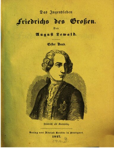 Das Jugendleben Friedrichs des Großen