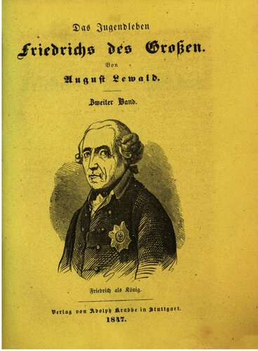 Das Jugendleben Friedrichs des Großen