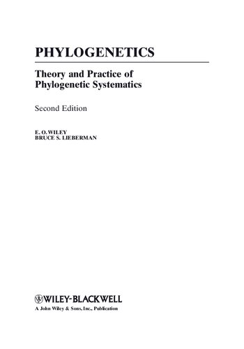 Phylogenetics: Theory and Practice of Phylogenetic Systematics