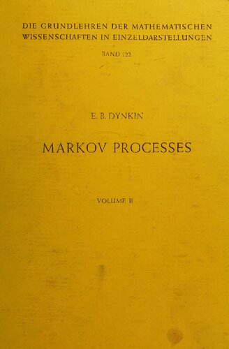 Markov Processes: Volume II