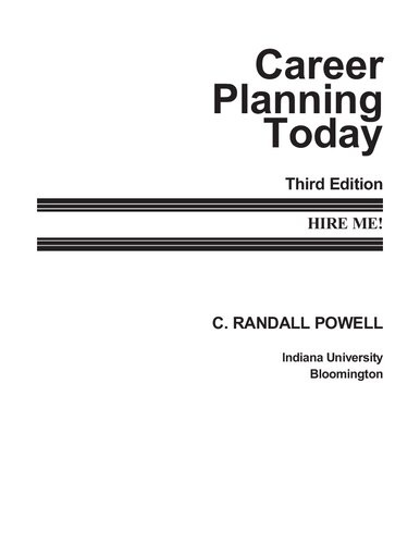 Career Planning Strategies: Hire Me!