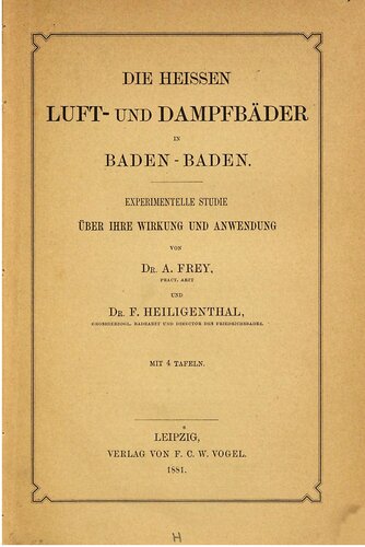 Die heißen Luft- und Dampfbäder in Baden-Baden