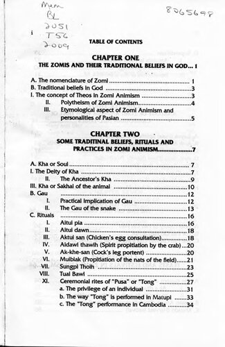 Glimpses of Zomi animism in retrospect