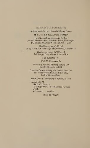 Death of a Witch -A Village in North India