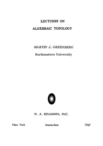 Lectures on Algebraic Topology