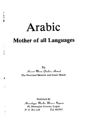 Arabic: Mother of All Languages
