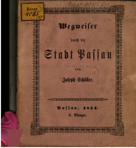 Wegweiser durch die Stadt Passau