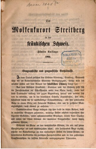 Der Molkenkurort Streitberg in der Fränkischen Schweiz