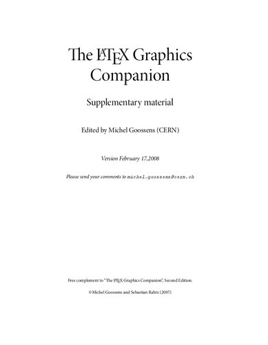 The LaTeX graphics companion.. Supplementary material