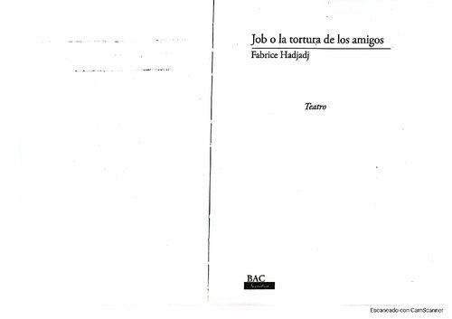 Job o la tortura de los amigos