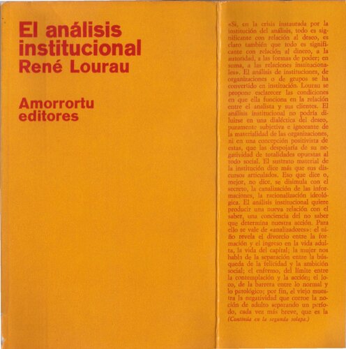 El análisis institucional
