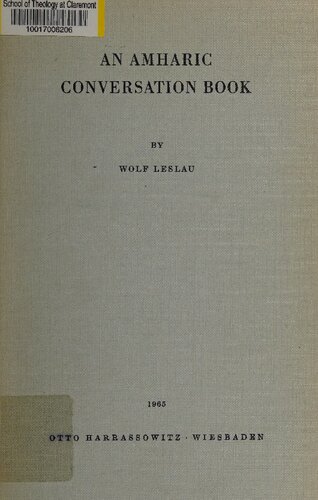 An Amharic Conversation Book