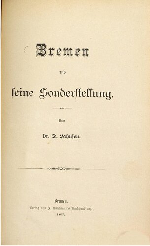 Bremen und seine Sonderstellung