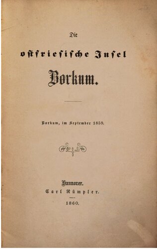 Die ostfriesische Insel Borkum