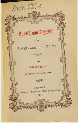 Burgen und Schlösser in der Umgebung von Bozen