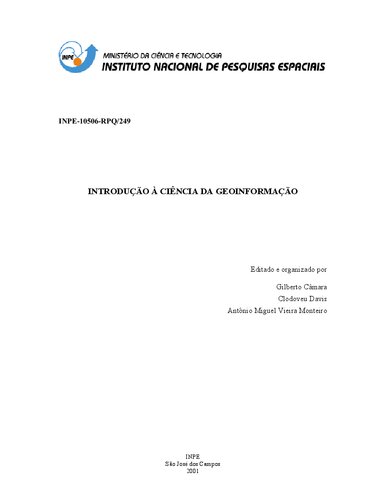 Introdução à ciência da geoinformação