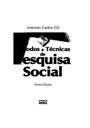 Métodos e técnicas de pesquisa social