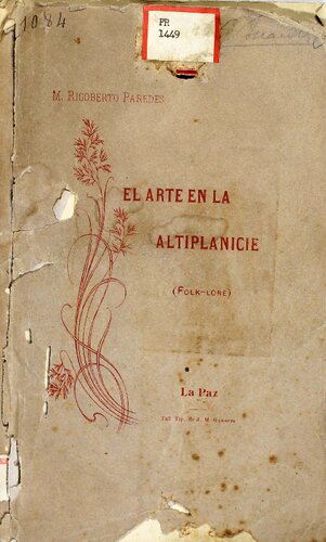 El arte en la altiplanicie (folk-lore)