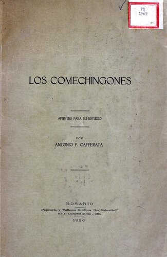 Los comechingones : apuntes para su estudio