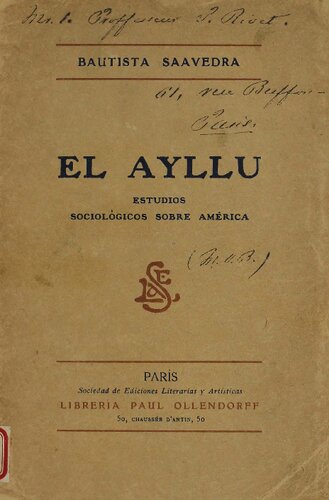 El ayllu : estudios sociológicos sobre América