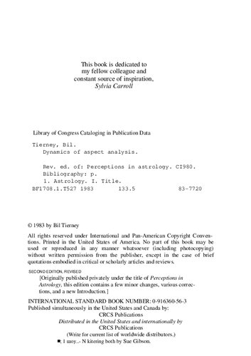 Dynamics of Aspect Analysis