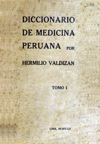 Diccionario de medicina peruana