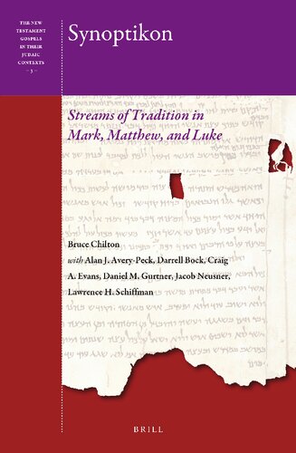 Synoptikon: Streams of Tradition in Mark, Matthew, and Luke (The New Testament Gospels in Their Judaic Contexts, 3)