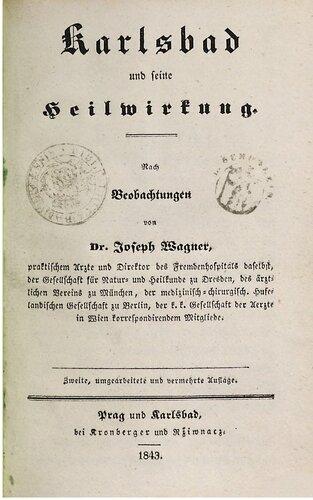 Karlsbad und seine Heilwirkungen