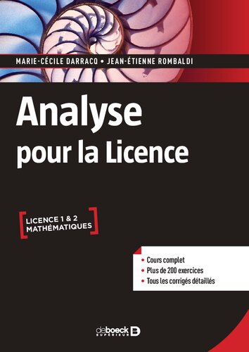 Analyse pour la licence