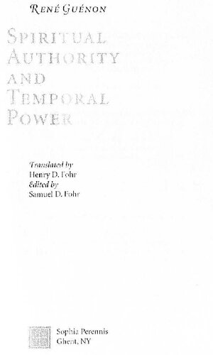 Spiritual Authority and Temporal Power (cleaned)