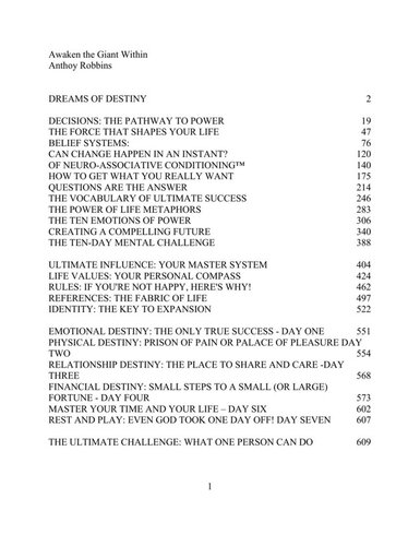 Awaken the gaint within you