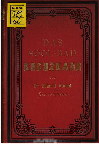 Das Sool-Bad Kreuznach für Ärzte dargestellt