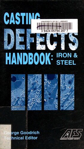 Casting Defects Handbook: Iron and Steel