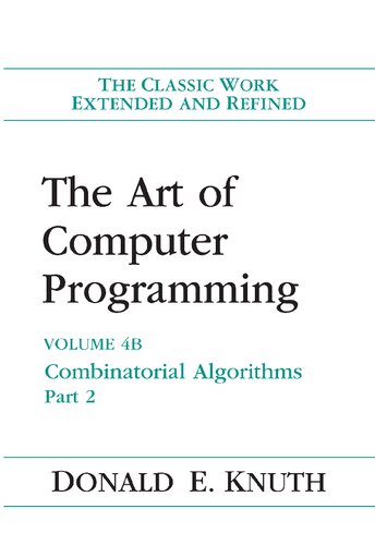 The Art of Computer Programming: Combinatorial Algorithms, Volume 4B