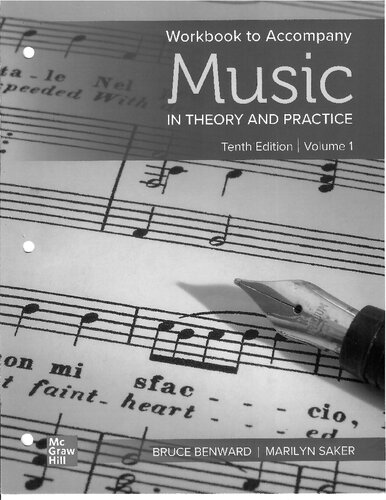 Workbook to Accompany Music in Theory and Practice