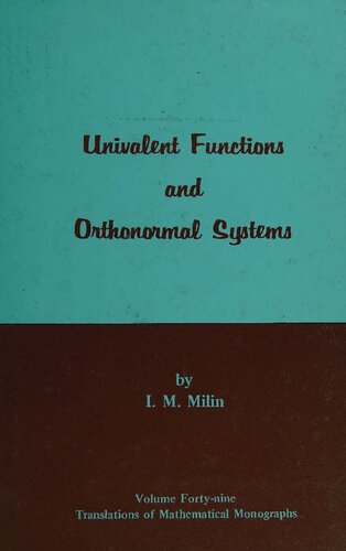 Univalent Functions and Orthonormal Systems