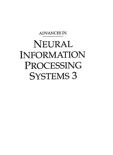 Advances in Neural Information Processing Systems 3