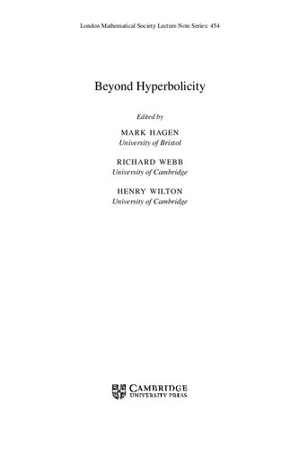 Beyond Hyperbolicity