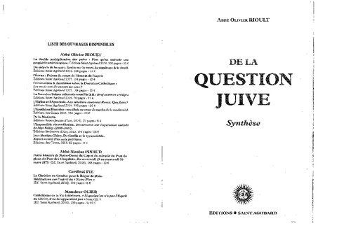 De la question juive