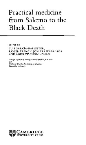 Practical medicine from Salerno to the black death