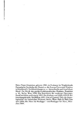 Wir werden gelebt. Formprobleme der Moderne