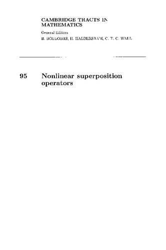 Nonlinear Superposition Operators