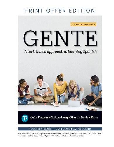 Gente: A task-based approach to learning Spanish [RENTAL EDITION]