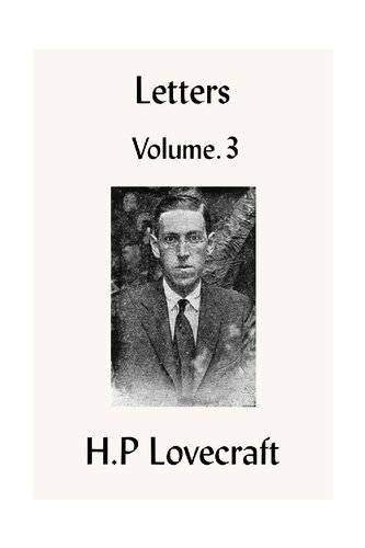 H.P.Lovecraft Letters (Volume 3)