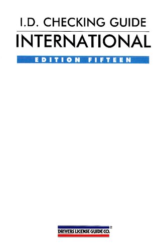I.D. Checking Guide: International