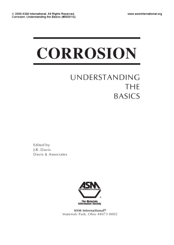 Corrosion: Understanding the Basics (06691G)