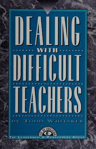 Dealing with difficult teachers
