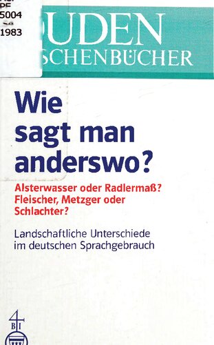 Duden: Wie Sagt Man Anderswo?