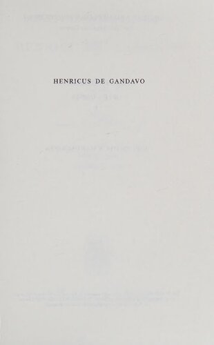 Opera omnia 1: Bibliotheca manuscripta 1: Introduction; Catalogue A - P